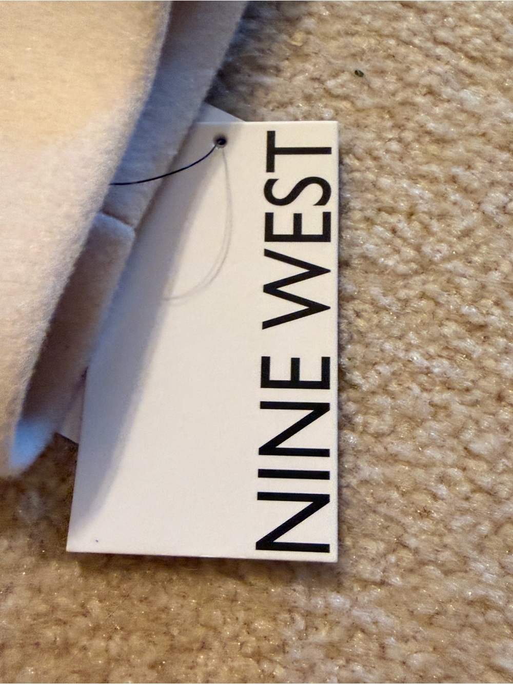 Nine West Women's Cream Hooded Wool-Blend Coat with Faux Fur Trim - Picture 3 of 5